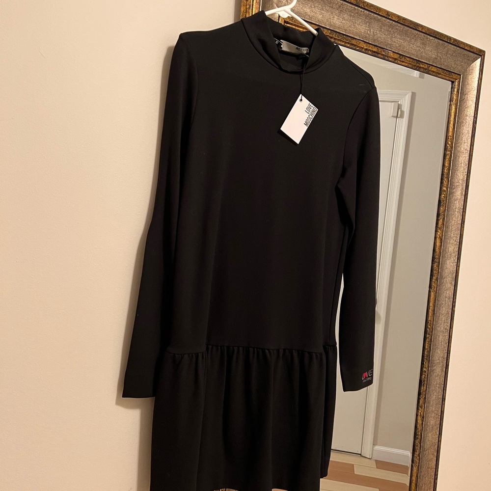 Love Moschino dress NWT. Size 4 Black